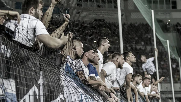 Odessa Ukraine Julio 2019 Espectadores Estadio Multitud Aficionados Stands Del — Foto de Stock