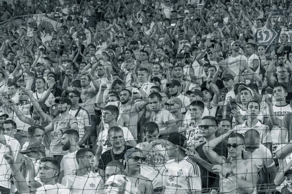 Odessa Ucraina Luglio 2019 Spettatori Allo Stadio Folle Tifosi Negli — Foto Stock