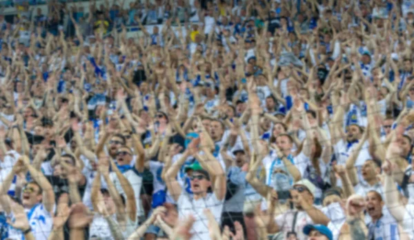 Fokus Inte Skarp Sport Bakgrund Åskådare Arenan Skara Fans Bestånd — Stockfoto