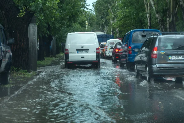 Odessa Ukraine Août 2019 Conduite Une Voiture Sur Une Route — Photo