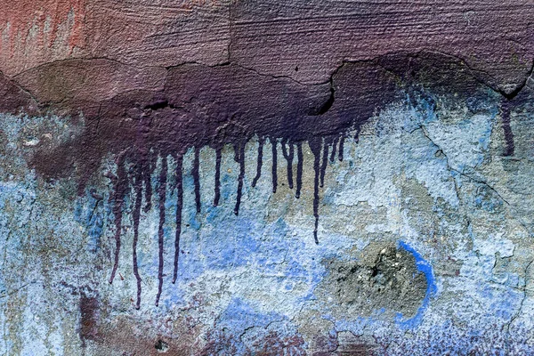 Antigua Pared Sucia Agrietada Con Fondo Abstracto Textura Pintura Aerosol — Foto de stock gratis