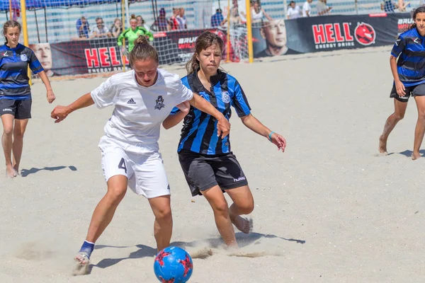 Odessa Ukraina Lipca 2019 Beach Soccer Championship Dla Kobiet Plaży — Zdjęcie stockowe