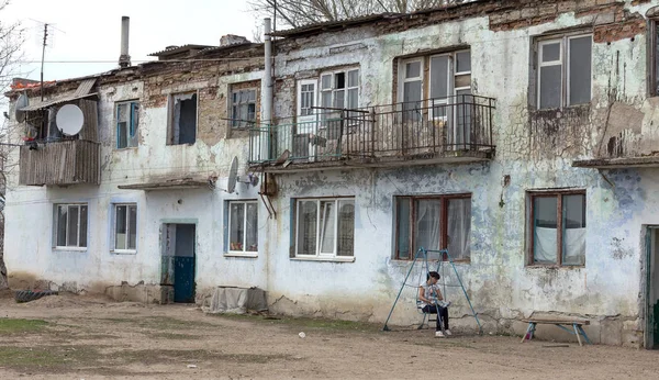 Odessa Ukraina Circa 2019 Hus Fattiga Områden Där Fattiga Människor — Stockfoto