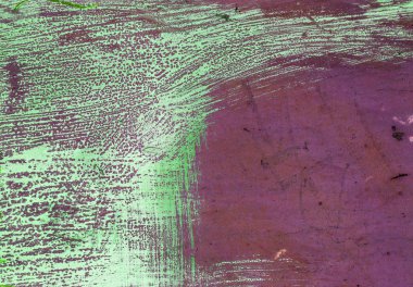 Arka plan beton duvar, yıpranma izleri, yıpranmış duvar eski boya yıpranmış boya. Boyalı beton yüzeyüzerinde eski boya kalıntıları. Grungy beton yüzey. Duvarda grafiti eski boya izleri