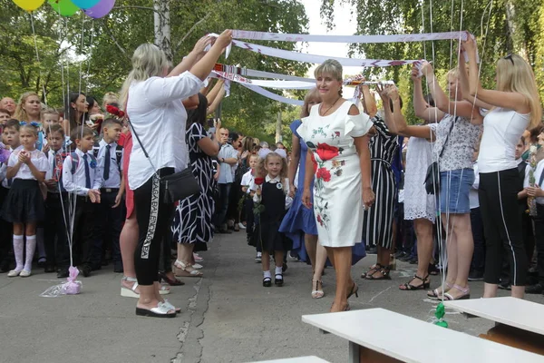 Одеса Україна Вересня 2019 Перший Дзвінок Вересня День Знань Урочиста — стокове фото