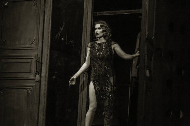 Odessa, Ukrayna -Temmuz13,2019: Canlı erotik performans 