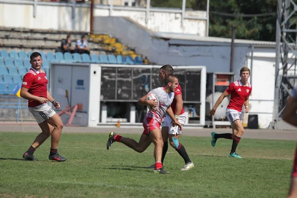 Odessa Ucrania Septiembre 2019 Selección Nacional Odessa Rugby Championship Kremenchug —  Fotos de Stock