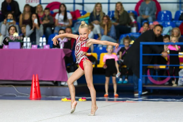 Odessa Ucrania Septiembre 2019 Niños Niñas Compiten Gimnasia Rítmica Campeonato —  Fotos de Stock