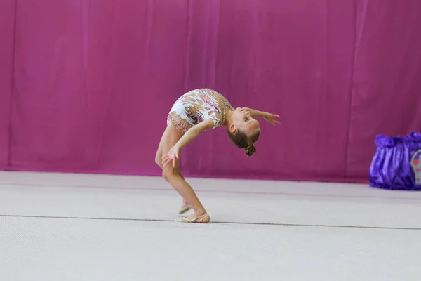 오데사 우크라이나 2019 어린이 여자는 아이들 사이의 우크라이나어 선수권 대회에서 — 스톡 사진