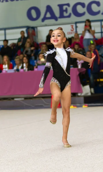 Odessa Ukraine September 2019 Kinder Mädchen Messen Sich Rhythmischer Gymnastik — Stockfoto