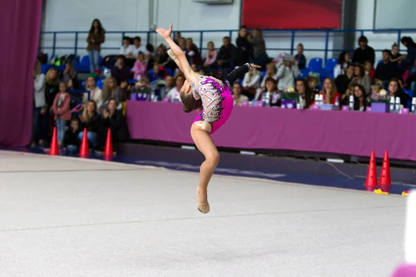 Odessa Ukraine Septembre 2019 Les Enfants Les Filles Concourent Gymnastique — Photo