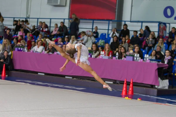 Odessa Ukraine September 2019 Children Girls Compete Rhythmic Gymnastics Ukrainian — Stock Photo, Image