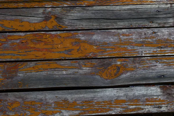 Staré Ošuntělé Dřevěné Desky Prasklou Barvou Pozadí Pozadí Starého Dřeva — Stock fotografie