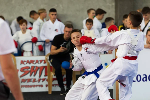 Odessa Ucrânia Setembro 2019 Campeonato Karatê Entre Crianças Atletas Melhores — Fotografia de Stock