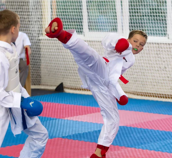 Odessa Ukrajna Szeptember 2019 Karate Bajnokság Gyermekek Körében Sportolók Legjobb — Stock Fotó