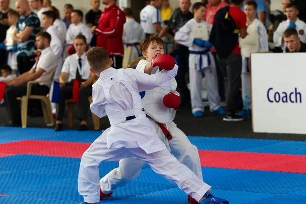 Odessa Ukraine Septembre 2019 Championnat Karaté Chez Les Enfants Athlètes — Photo