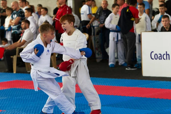 Oděsa Ukrajina Září 2019 Mistrovství Karate Mezi Dětmi Sportovců Nejlepší — Stock fotografie
