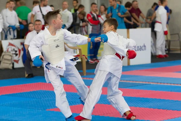 Odessa Ukrayna Eylül 2019 Sporcuların Çocukları Arasında Karate Şampiyonası Iyi — Stok fotoğraf