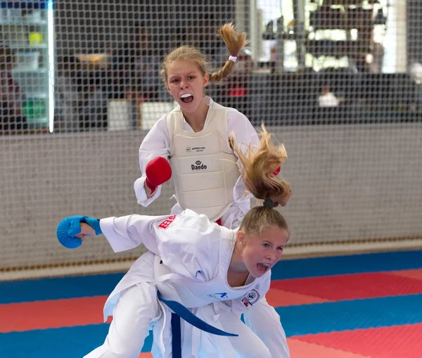 Odessa Ucrânia Setembro 2019 Campeonato Karatê Entre Crianças Atletas Melhores — Fotografia de Stock