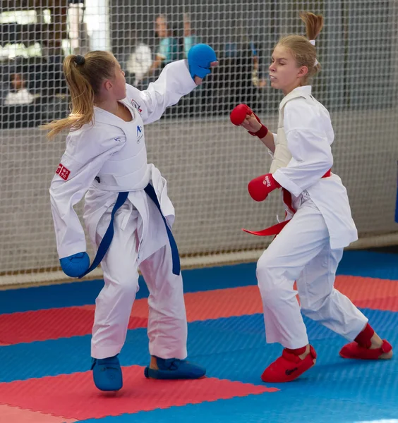 Odessa Ukraina Września 2019 Mistrzostwa Karate Wśród Dzieci Sportowców Najlepsze — Zdjęcie stockowe