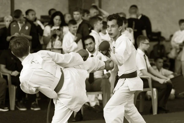 Odessa Ukrajna Szeptember 2019 Karate Bajnokság Gyermekek Körében Sportolók Legjobb — Stock Fotó