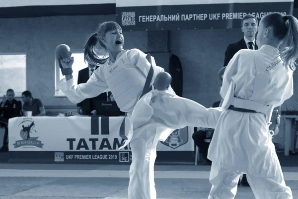 Οδησσός Ουκρανία Σεπτεμβρίου 2019 Πρωτάθλημα Καράτε Μεταξύ Παιδιών Αθλητών Καλύτεροι — Φωτογραφία Αρχείου