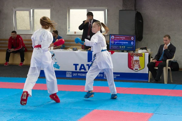 Odessa Ucraina Settembre 2019 Campionato Karate Tra Bambini Degli Atleti — Foto Stock