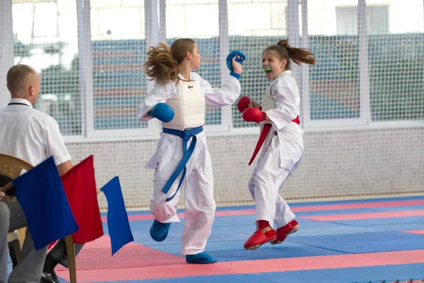 Odessa Ucrania Septiembre 2019 Campeonato Karate Entre Niños Atletas Los — Foto de Stock