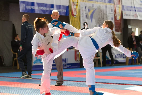 Odessa Ucraina Settembre 2019 Campionato Karate Tra Bambini Degli Atleti — Foto Stock