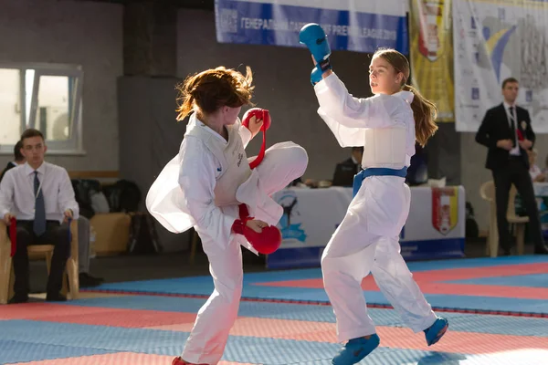 Odessa Ukraina Września 2019 Mistrzostwa Karate Wśród Dzieci Sportowców Najlepsze — Zdjęcie stockowe