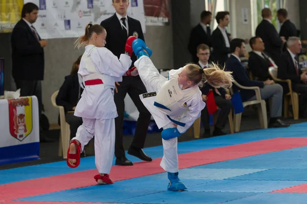 Odessa Ukrayna Eylül 2019 Sporcuların Çocukları Arasında Karate Şampiyonası Iyi — Stok fotoğraf