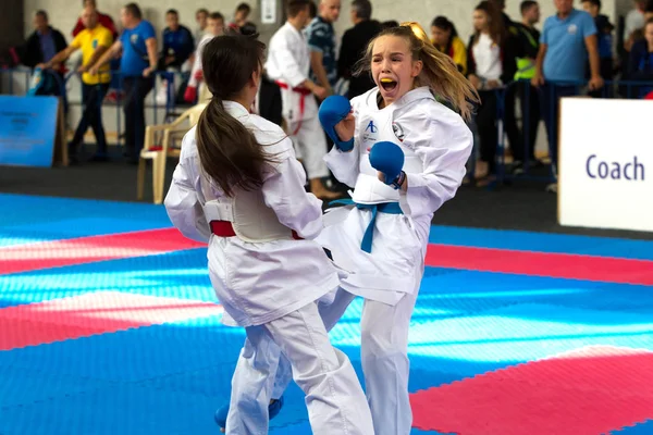 Odessa Ucraina Settembre 2019 Campionato Karate Tra Bambini Degli Atleti — Foto Stock