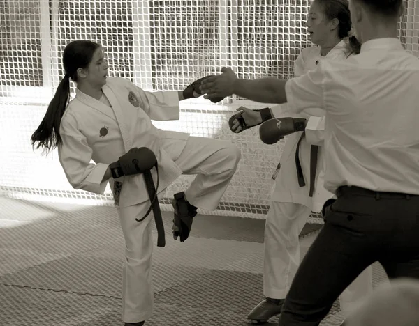 Odessa Ucrania Septiembre 2019 Campeonato Karate Entre Niños Atletas Los — Foto de Stock