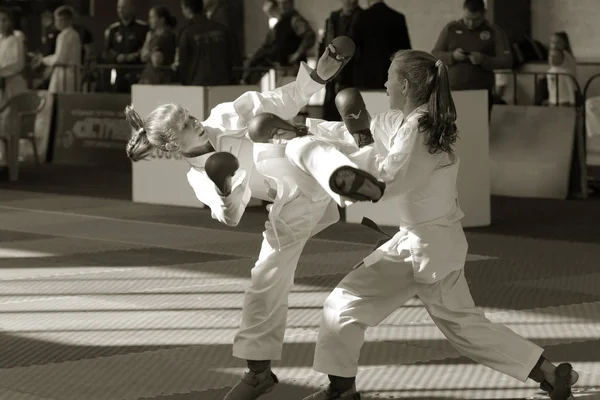 Odessa Ukrajna Szeptember 2019 Karate Bajnokság Gyermekek Körében Sportolók Legjobb — Stock Fotó