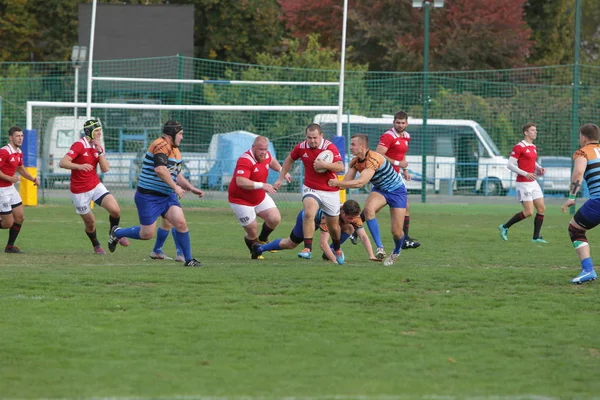 Odessa Oekraïne September 2019 Odessa Rugby Team Polytechnic Kiev Intense — Stockfoto