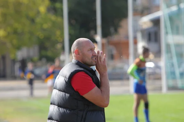 Odessa Ukraine September 2019 Odessa Rugby Team Polytechnic Kiev Intense — Stock Photo, Image