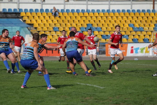 Odessa Ukrayna Eylül 2019 Odessa Ragbi Takımı Kiev Politeknik Rugby — Stok fotoğraf