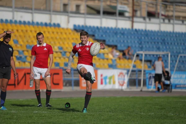 Odessa Ukraine September 2019 Odessa Rugby Team Polytechnic Kiev Intense — ストック写真