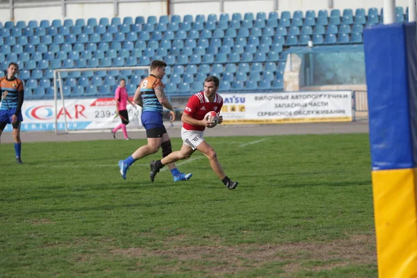 Odessa Oekraïne September 2019 Odessa Rugby Team Polytechnic Kiev Intense — Stockfoto