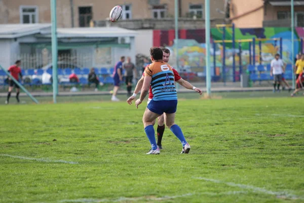 Odessa Ucrania Septiembre 2019 Equipo Rugby Odessa Politécnico Kiev Intensa —  Fotos de Stock