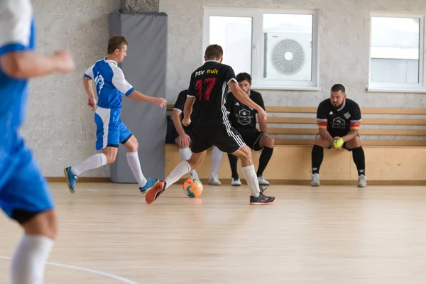 Odessa Ucrânia Outubro 2019 Jogadores Locais Não Identificados Jogam Futebol — Fotografia de Stock