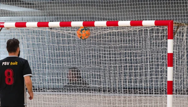 Odessa Ucrânia Outubro 2019 Jogadores Locais Não Identificados Jogam Futebol — Fotografia de Stock