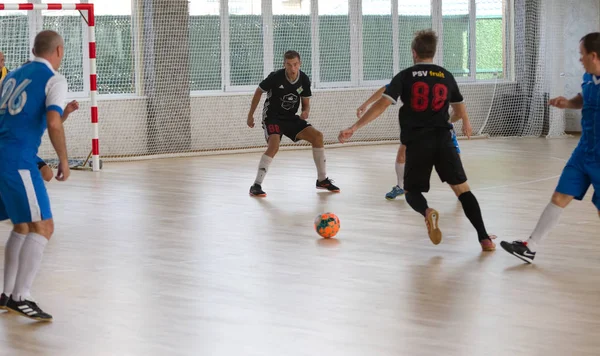 Odessa Ucraina Octombrie 2019 Jucătorii Locali Neidentificați Joacă Turneu Futsal — Fotografie, imagine de stoc