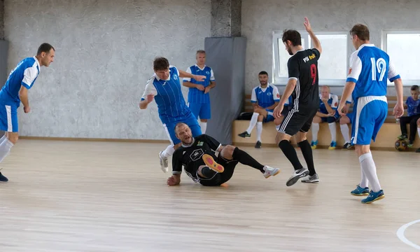 Odessa Ucraina Octombrie 2019 Jucătorii Locali Neidentificați Joacă Turneu Futsal — Fotografie, imagine de stoc