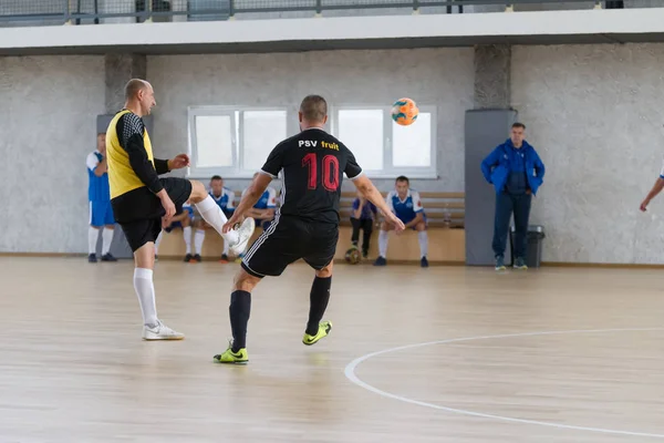 Odessa Ucraina Octombrie 2019 Jucătorii Locali Neidentificați Joacă Turneu Futsal — Fotografie, imagine de stoc