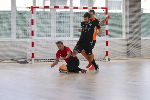 Odessa Ucraina Octombrie 2019 Jucătorii Locali Neidentificați Joacă Turneu Futsal — Fotografie, imagine de stoc