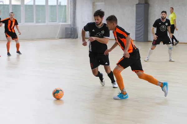 Odessa Ucrânia Outubro 2019 Jogadores Locais Não Identificados Jogam Futebol — Fotografia de Stock