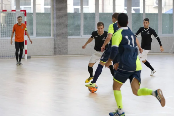 Odessa Ucrânia Outubro 2019 Jogadores Locais Não Identificados Jogam Futebol — Fotografia de Stock