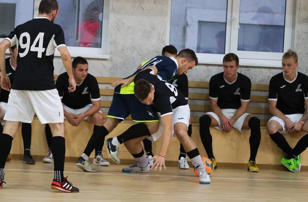 Odessa Ucraina Octombrie 2019 Jucătorii Locali Neidentificați Joacă Turneu Futsal — Fotografie, imagine de stoc