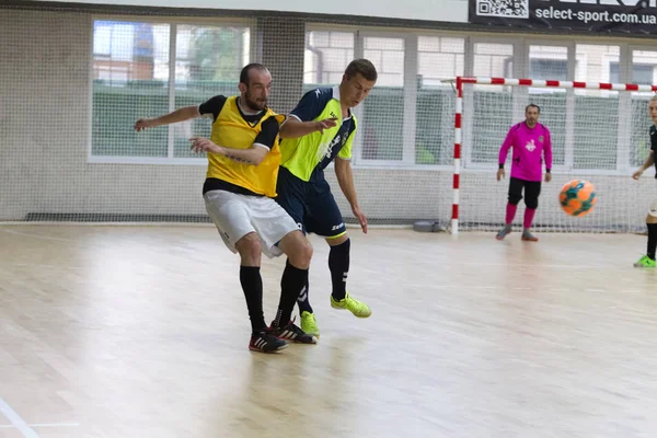 Odessa Ucraina Octombrie 2019 Jucătorii Locali Neidentificați Joacă Turneu Futsal — Fotografie, imagine de stoc